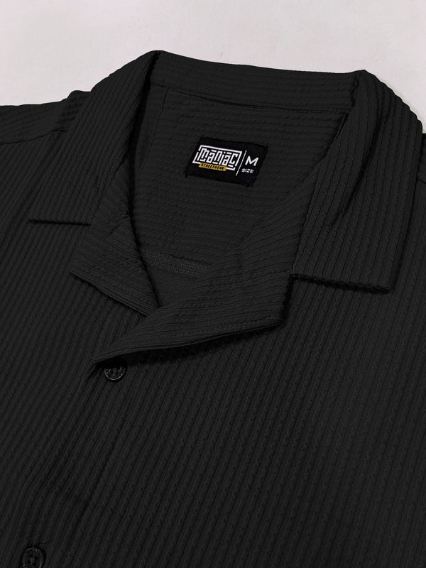 Elliot Knit Black Lycra Shirt