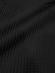 Elliot Knit Black Lycra Half Sleeve Shirt