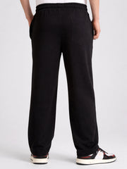 Canvas Baggy Fit Black Track Pant