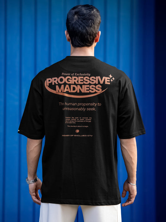 Progressive Madness Black Half Sleeve T-Shirt