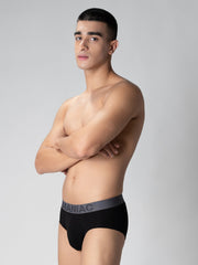 Cotton Black Brief