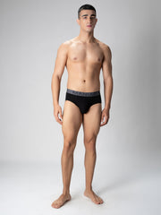 Cotton Black Brief