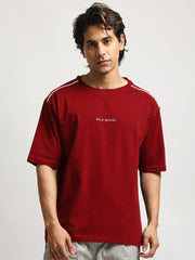 Bold Moves Red Half Sleeve T-Shirt