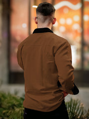 Brooklyn Knit Brown Full Sleeve Shirt