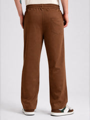 Canvas Baggy Fit Brown Track Pant