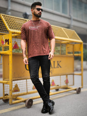 Optic Wash Brown Half Sleeve T-Shirt