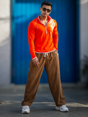 Baggy Fit Brown Corduroy Pant