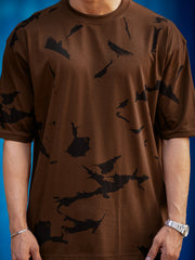 The End Brown Half Sleeve T-Shirt