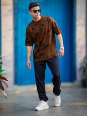 The End Brown Half Sleeve T-Shirt