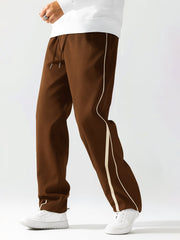 Power Piping Brown Baggy Trackpant
