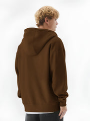 Monochrome Brown Cozy Cut Hoodie Full Sleeve Sweatshirt
