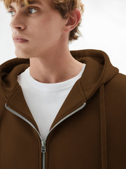 Monochrome Brown Cozy Cut Hoodie Full Sleeve Sweatshirt