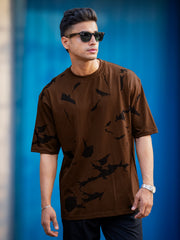 The End Brown Half Sleeve T-Shirt