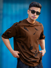 The End Brown Half Sleeve T-Shirt