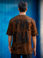 The End Brown Half Sleeve T-Shirt