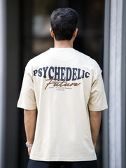 Embroidery & Print Biscuit Half Sleeve T-Shirt