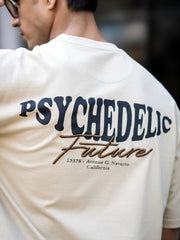 Embroidery & Print Biscuit Half Sleeve T-Shirt