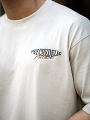 Embroidery & Print Biscuit Half Sleeve T-Shirt