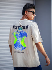 Digital Print Biscuit Half Sleeve T-Shirt