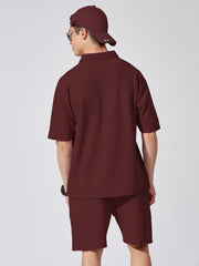 Brooklyn Burgundy Oversized Co-ords