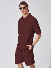 Brooklyn Burgundy Oversized Co-ords