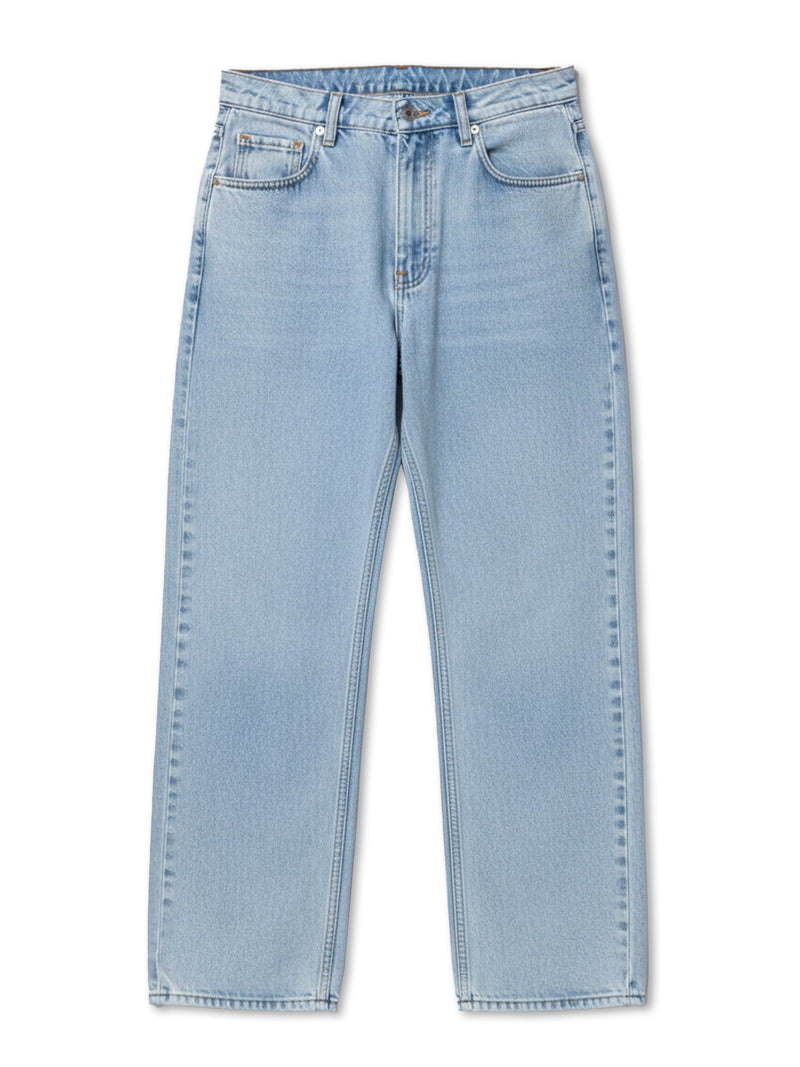 Sky fade baggy bootcut jeans for men