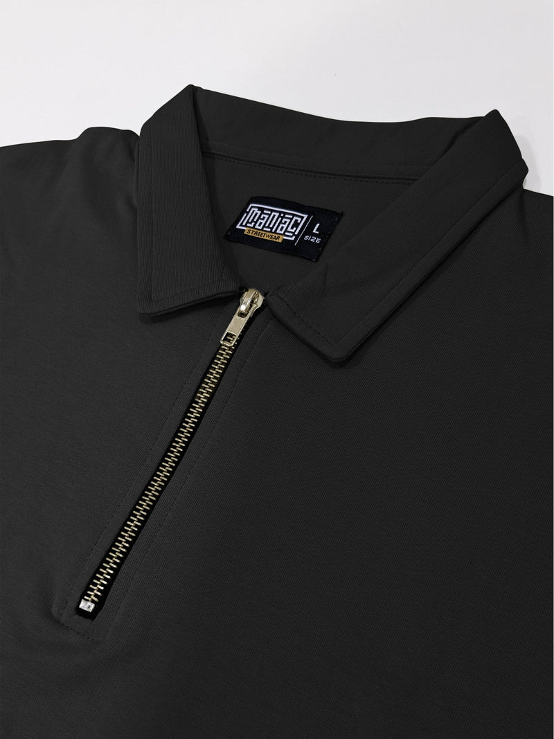 Updated Basics Black Polo T-Shirt
