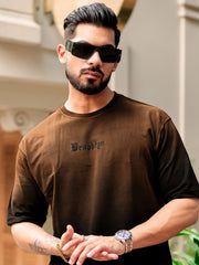 Brooklyn Brown Half Sleeve T-Shirt