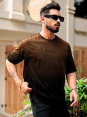 Brooklyn Brown Half Sleeve T-Shirt