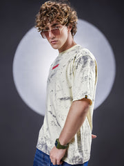 Stand Out Cream Half Sleeve T-Shirt