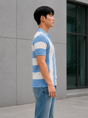 Blue Oversized T Shirt Men | Flatknit