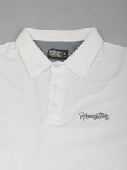 Houston White, Grey Half Sleeve Polo T-shirt