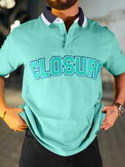Closure Berly Green Half Sleeve Polo Tshirt