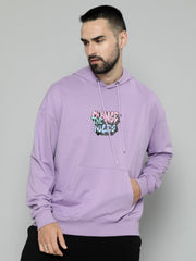 Change Rules Lavender Loose fit Full Sleeve Sweatshirt