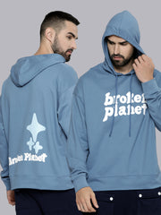 Broken Planet Denim Blue Full Sleeve Sweatshirt