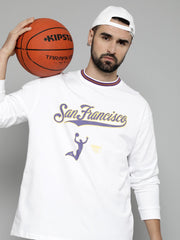 Sanfrancisco White FullSleeve T-Shirt