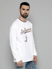 Sanfrancisco White FullSleeve T-Shirt