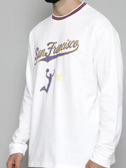 Sanfrancisco White FullSleeve T-Shirt
