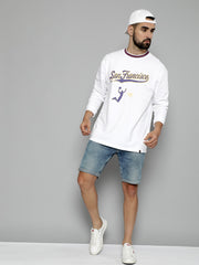 Sanfrancisco White FullSleeve T-Shirt