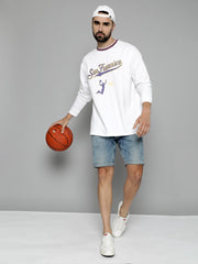 Sanfrancisco White FullSleeve T-Shirt