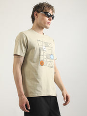 Brilliance Biscuit, Black Half Sleeve T-Shirt