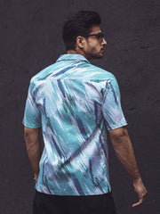 Double Pocket Berly Green Half Sleeve Shirt