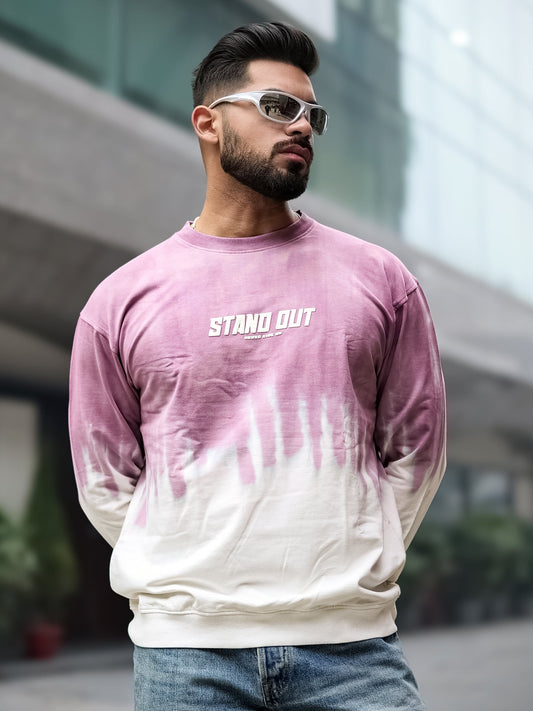 Ombre Standout Pink Full Sleeve T-Shirt