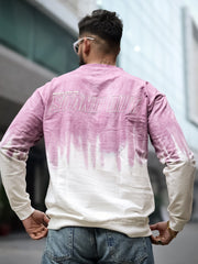 Ombre Standout Pink Full Sleeve T-Shirt