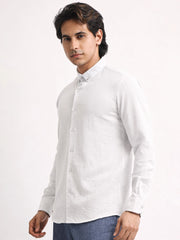 Super Twill White Full Sleeve Shirt