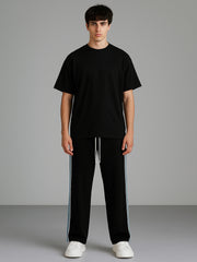 Bold Panel Black Pant