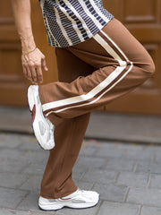 TwinLine Tape Brown Trackpant