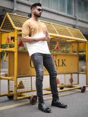 Ombre MC Biscuit Half Sleeve T-Shirt