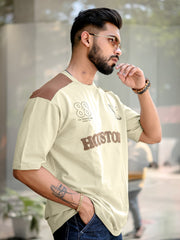 Houston Brown Half Sleeve T-Shirt