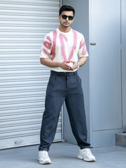 Graffiti Spray Cream Half Sleeve T-Shirt